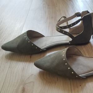 Old Navy Olive Green Flats